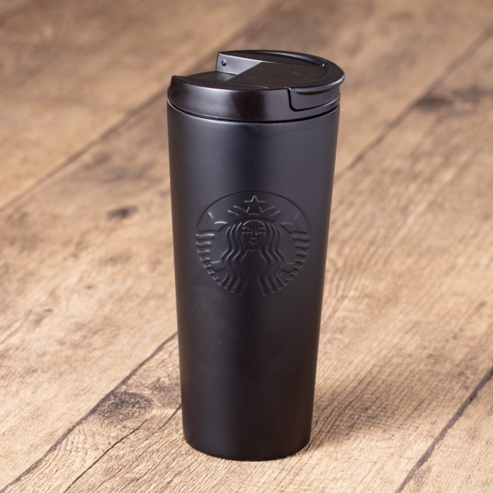 starbucks black stainless steel tumbler
