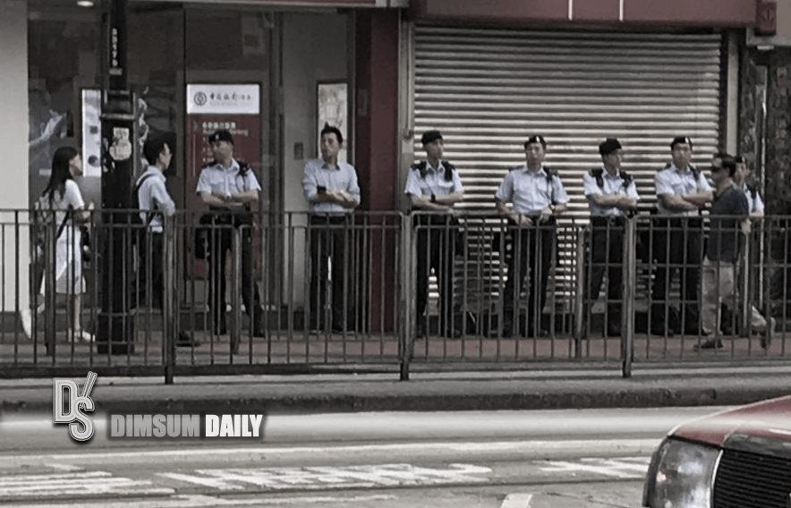 Police on standby in North Point as mobs in white call back-up from ...