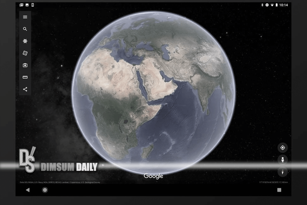 Google Earth on mobile can now display space and the stars around the