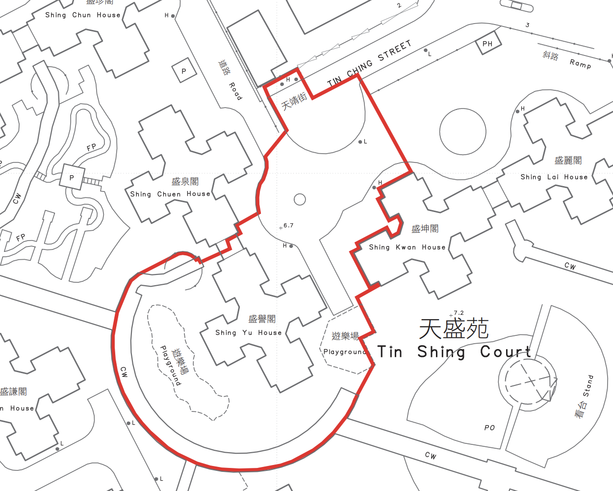 Shing Yu House at Tin Shing Court in Tin Shui Wai under lockdown ...