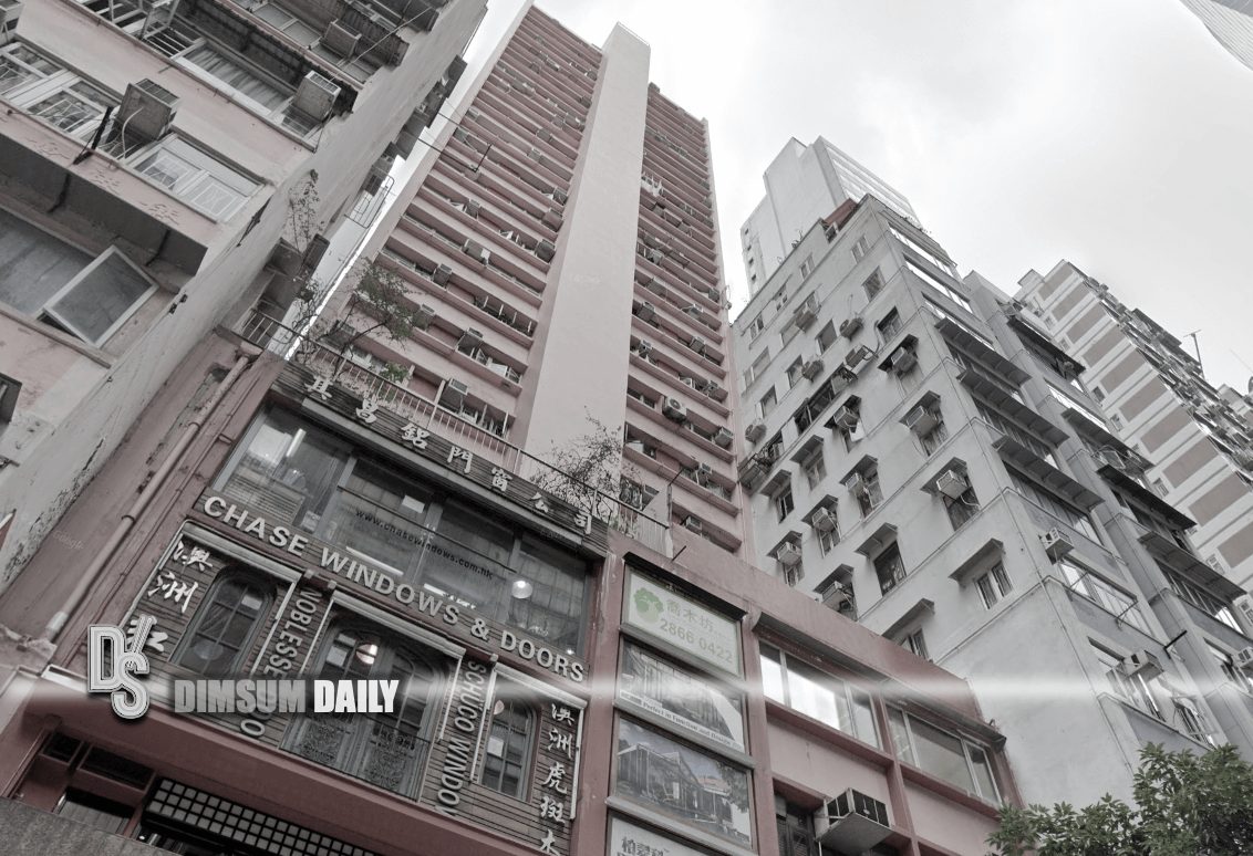 Lee Shun Building in Wan Chai under lockdown testing after a preliminary COVID19 case with