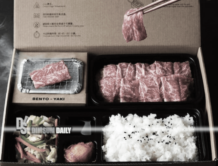 Oneperson yakiniku bento set with mini oven created by HK restaurant