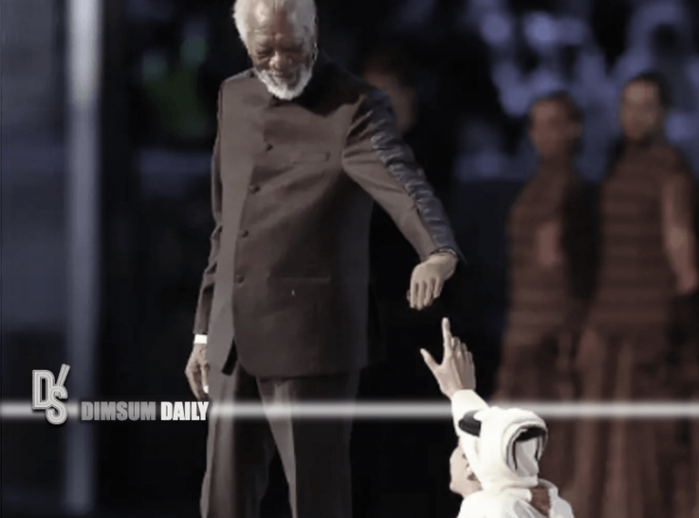 The reason why Morgan Freeman wore a single glove at the FIFA World Cup