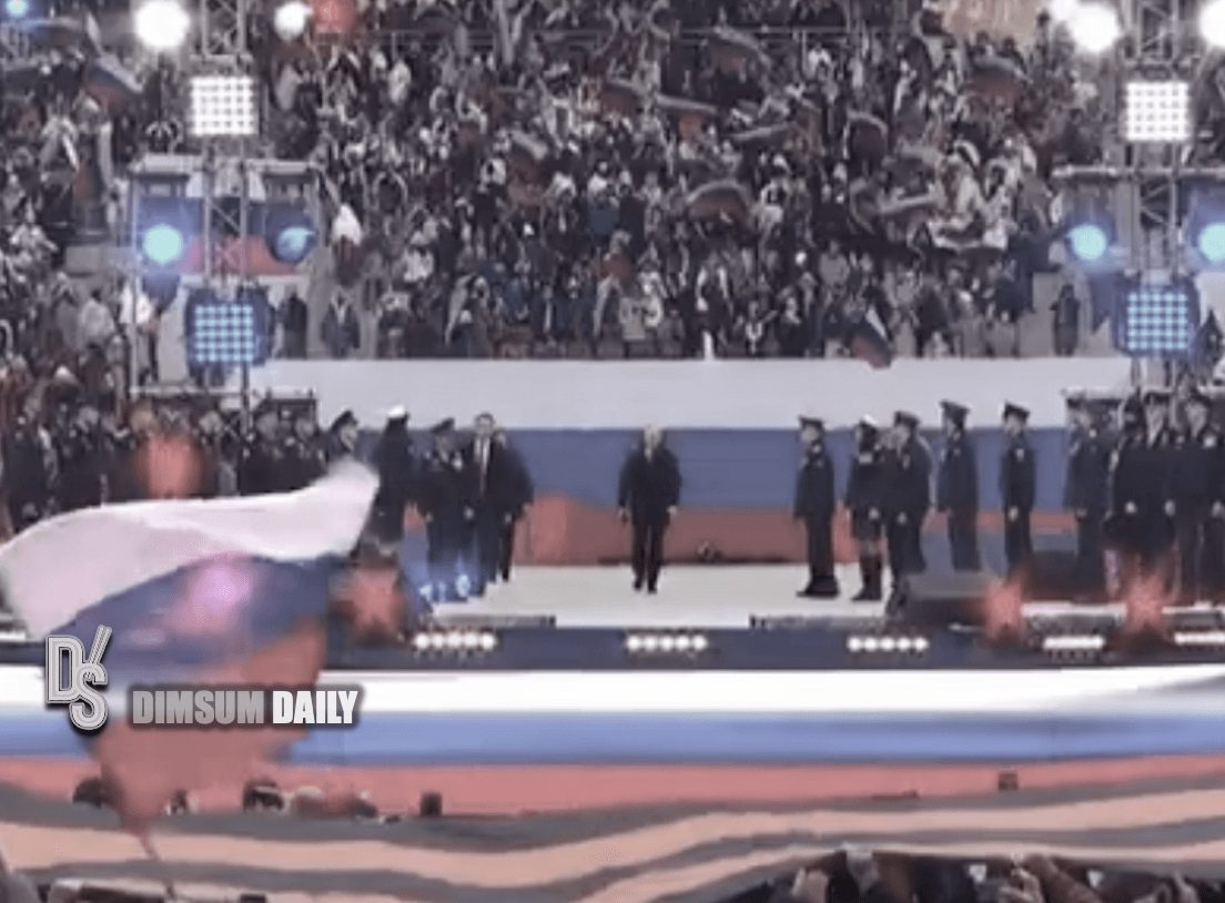 Putin Concert Russian President Vladimir Putin attends concert in Moscow's Luzhniki ...