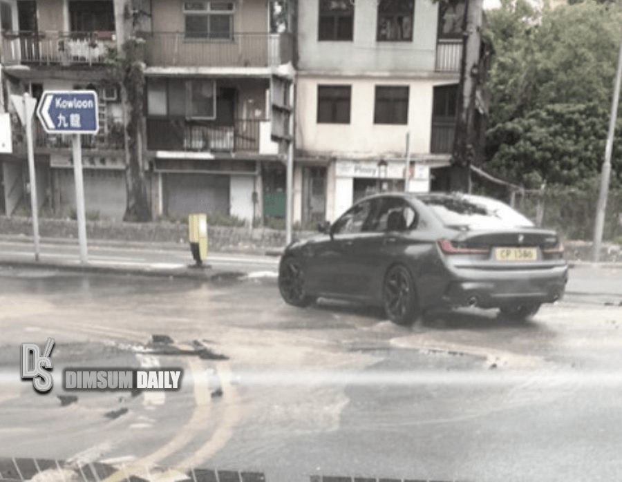 Underground water pipe bursts in Sai Kung Dimsum Daily