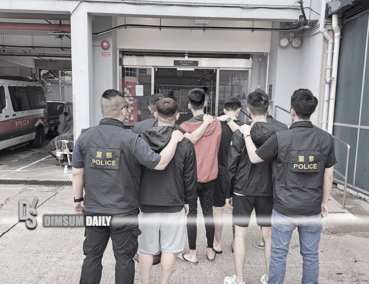 Police arrest eight men for public brawl outside Energy Plaza in Tsim