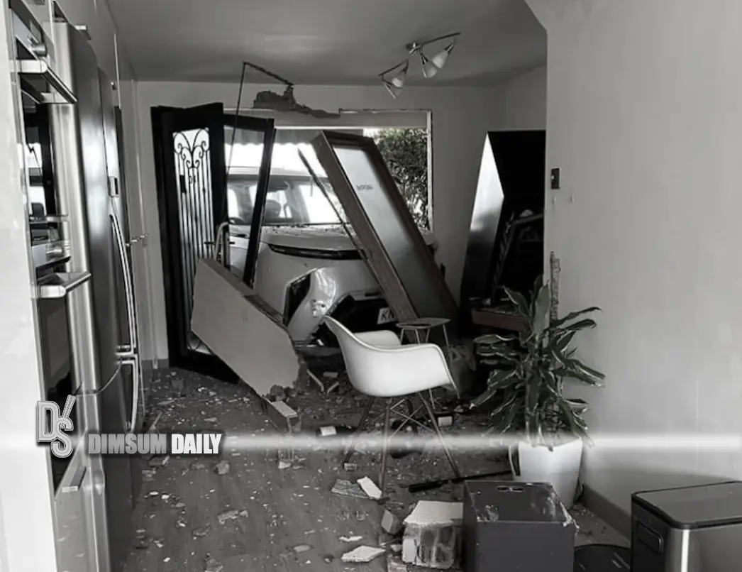 Sai Kung independent house ravaged as seven-seater car crashes through