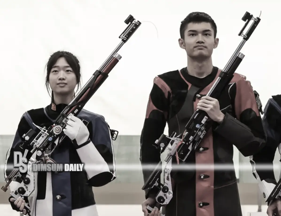 China secures first gold of Paris Olympics in 10m Air Rifle Mixed Team