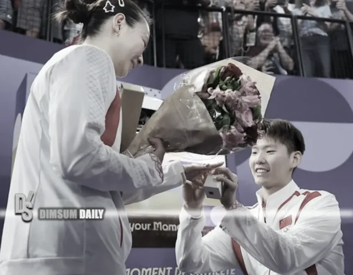 Huang Ya Qiong clinches Olympic Gold in Paris and gets surprise proposal