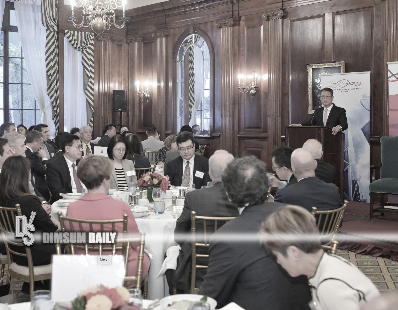 Hong Kong's Financial Secretary Paul Chan advocates city's strengths in