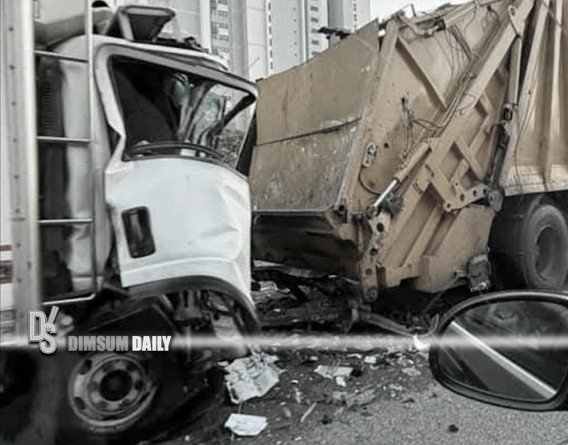 Lin Cheung Rd Truck driver dies after crash with garbage truck on Lin Cheung Road