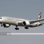Etihad Airways flight aborts take-off after tyre burst