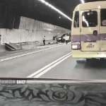 Concrete pump truck overturns in Eagle’s Nest Tunnel, damaging multiple wall panels