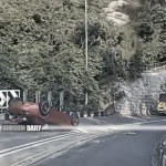 Driver escapes unhurt after car flips on Shek O Road