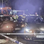 Sheung Shui robbery results in Tai Po roundabout crash as 3 non-ethnic Chinese suspects flee