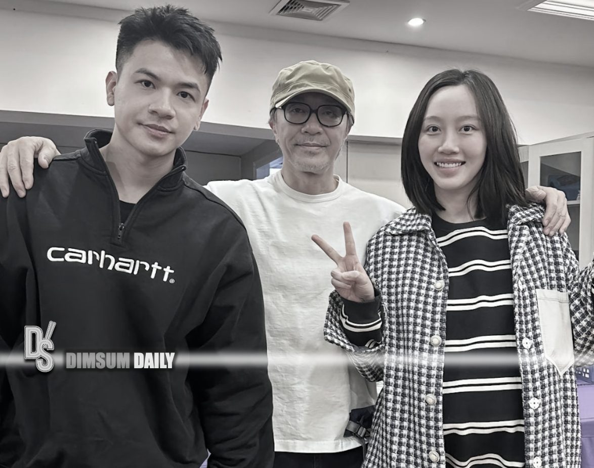 Stephen Chow poses with a serious facial expression in rare public  appearance