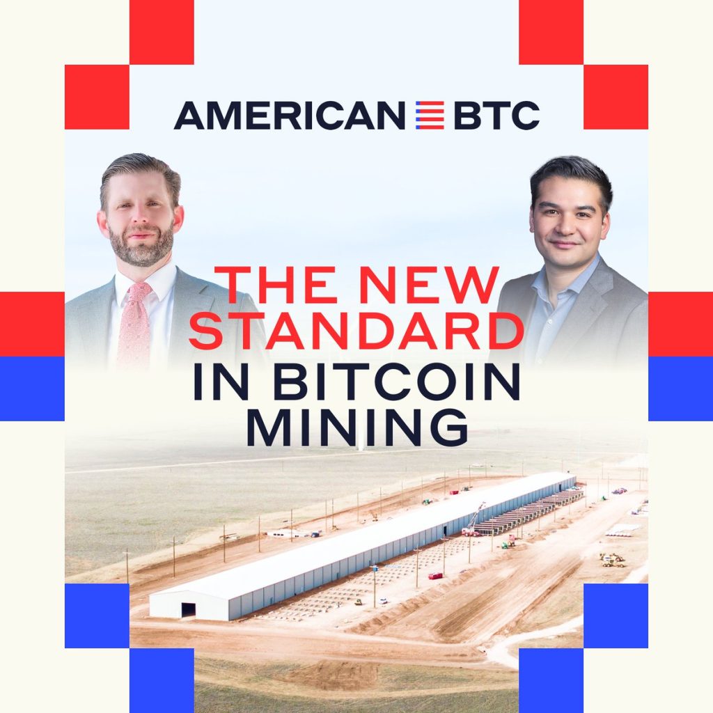 Hut 8 joins forces with Trump family to launch American Bitcoin mining  subsidiary