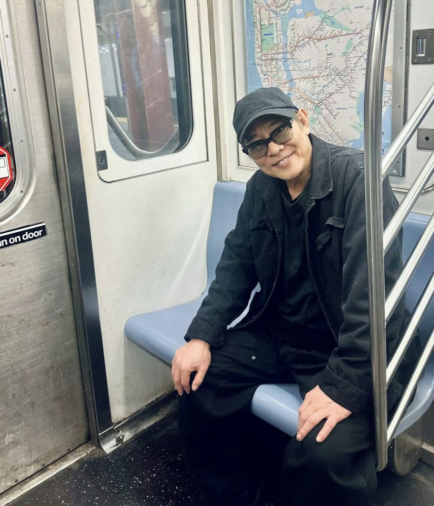 Jet Li with his daughter