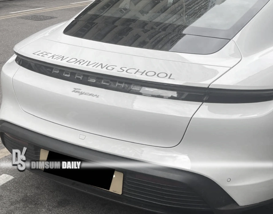 Lee Kin Kit Porsche Taycan spotted at Lee Kin Driving School