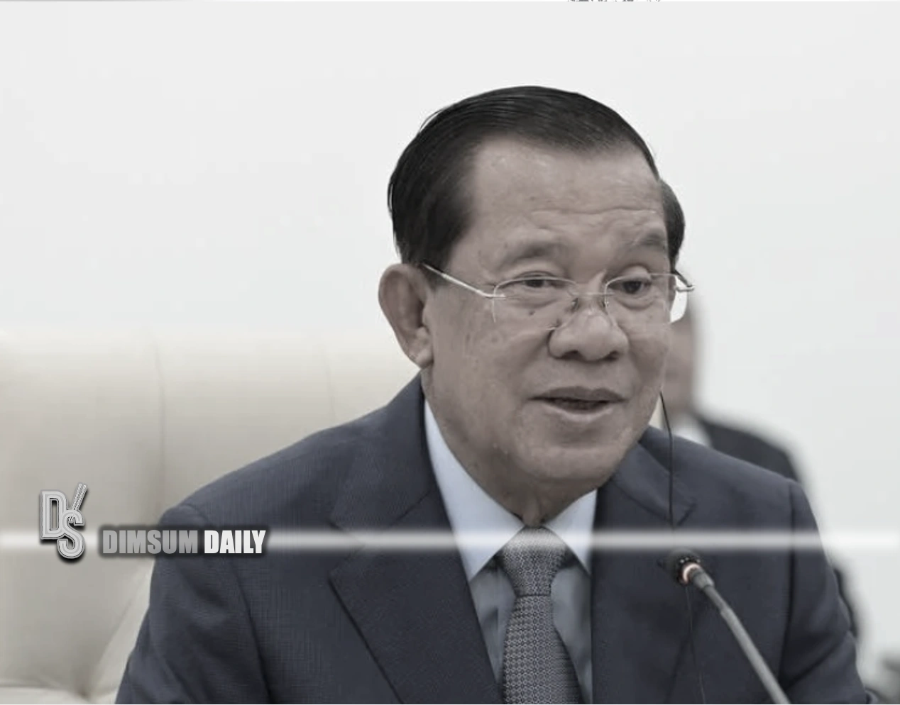 Cambodian Senate President Hun Sen during his official goodwill visit to China