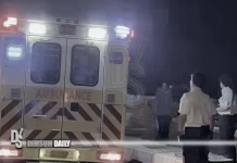 Ambulance trapped as paving subsides at Sun Yat Sen Memorial Park
