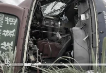 Minibus overturns on Kwai Chung Road