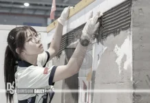 Hong Kong’s Tai Hsin‑i draws praise as only female tiling contestant at WorldSkills Shanghai