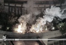 Planter fire on mall podium at The Wings Phase 1 in Tseung Kwan O quickly extinguished