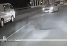 Wrong-way car on Tuen Mun Road narrowly avoids collision in dashcam clip