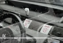 Driver labels for left and right on dashboard