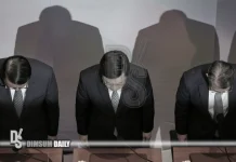John Lee leads seven officials in unprecedented apology bow