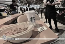 Mandarin‑speaking customer filmed arguing after eating lunchbox inside Mong Kok Starbucks as netizens back staff